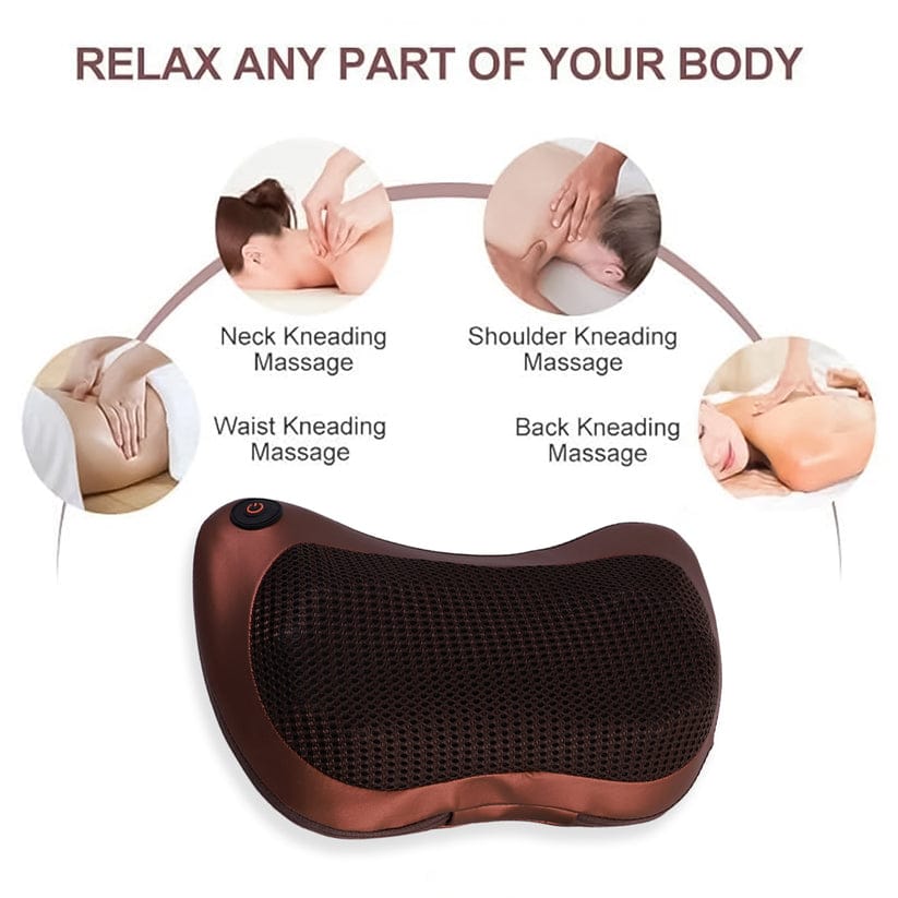 Professional Massage Pillow – Heat & Rollers | Velvet Wellness