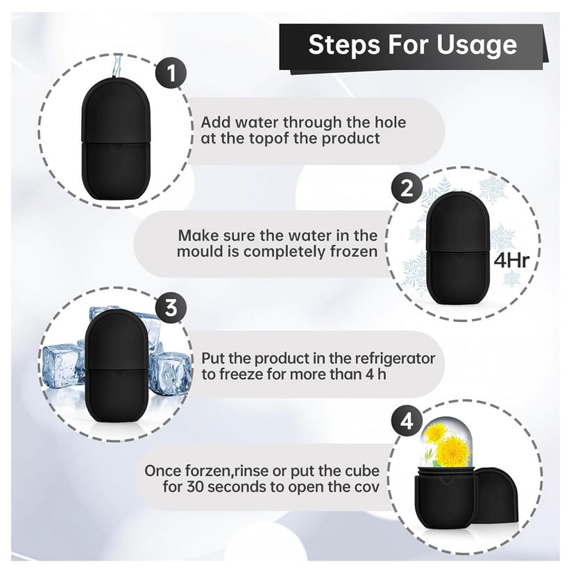 Ice Roller for Face – Reusable Facial Massager & Eye Relief | GlowForm