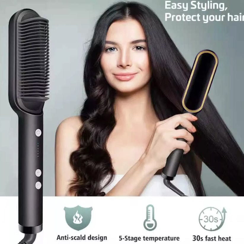 Hair Straightener – Keratin Ceramic & Scalp Massager | Calm & Curl