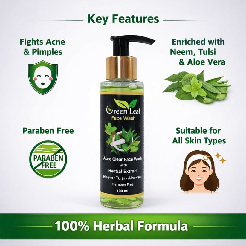 GREEN LEAF FACE WASH .