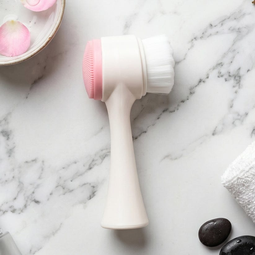 Facial Cleansing Brush – Dual-Sided Exfoliation & Massage for Clear Skin