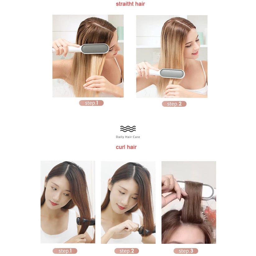 Hair Straightener – Keratin Ceramic & Scalp Massager | Calm & Curl